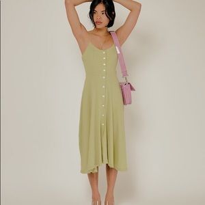 Lisa Says Gah Gwen Knit Dress sage large